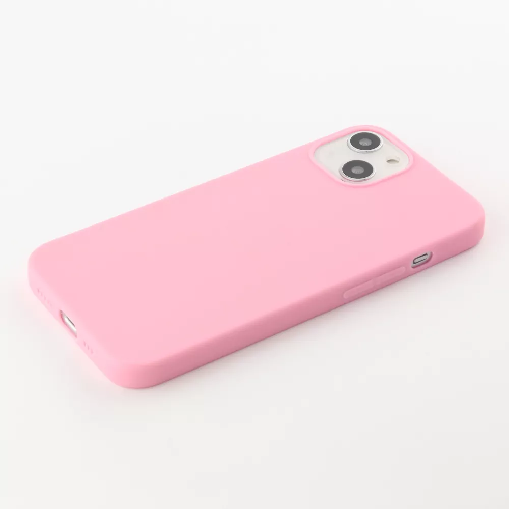 Coque iPhone 13 - Silicone Mat - Rose foncé