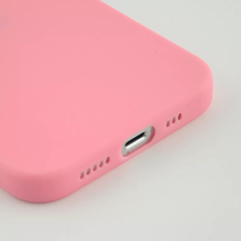 Coque iPhone 13 - Silicone Mat - Rose foncé
