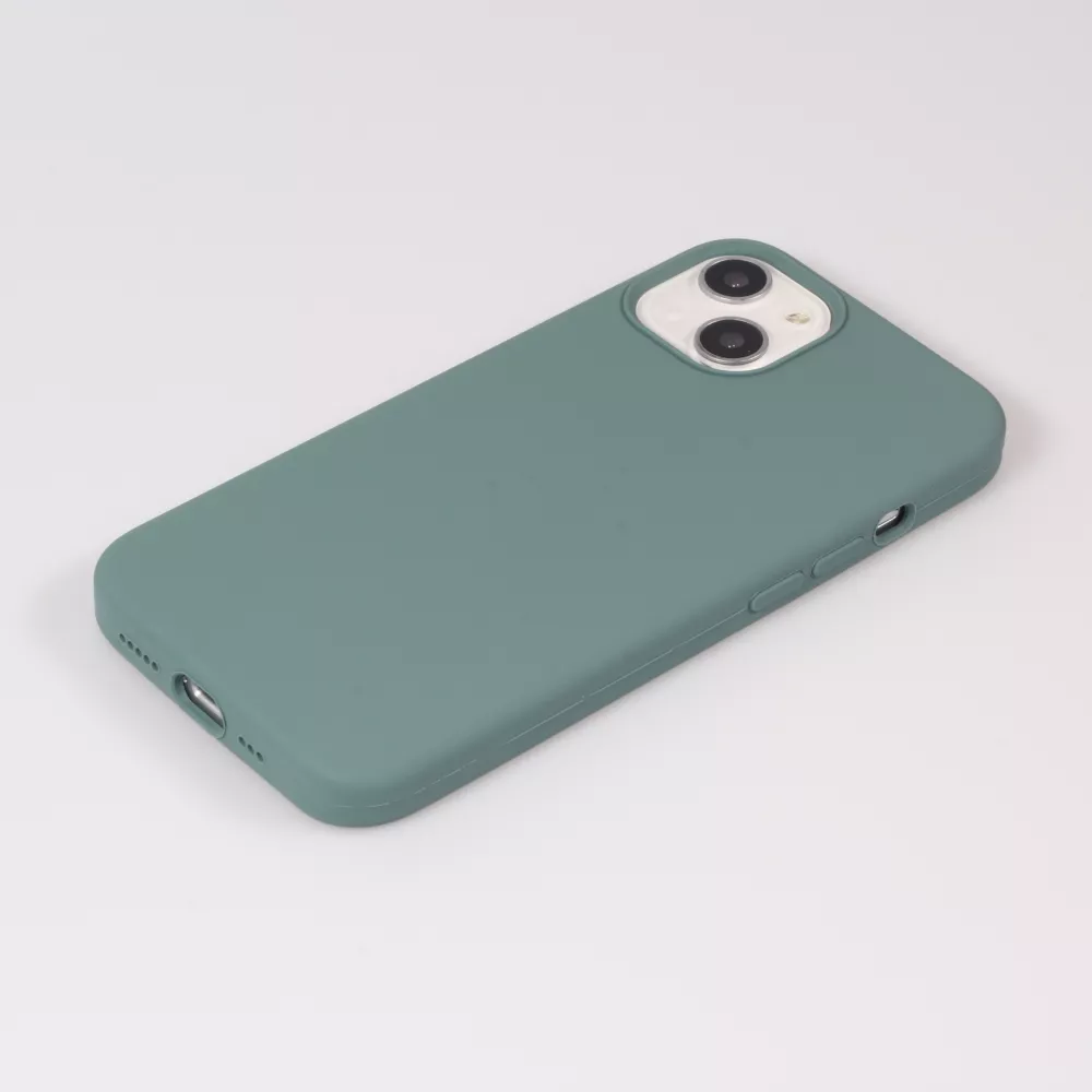 Coque iPhone 15 - Soft Touch - Vert foncé