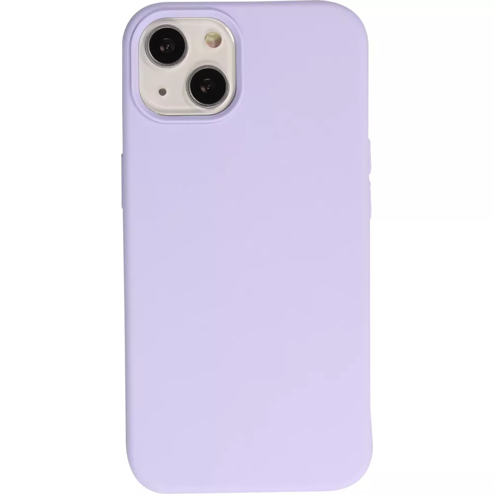 Coque iPhone 15 - Silicone Mat - Violet clair