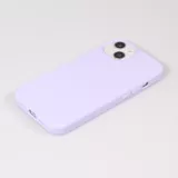 Coque iPhone 15 - Silicone Mat - Violet clair