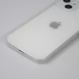 Coque iPhone 15 - plastique ultra fin semi-transparent mat - Blanc