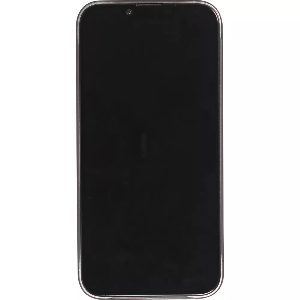 Coque iPhone 14 - plastique ultra fin semi-transparent mat - Noir