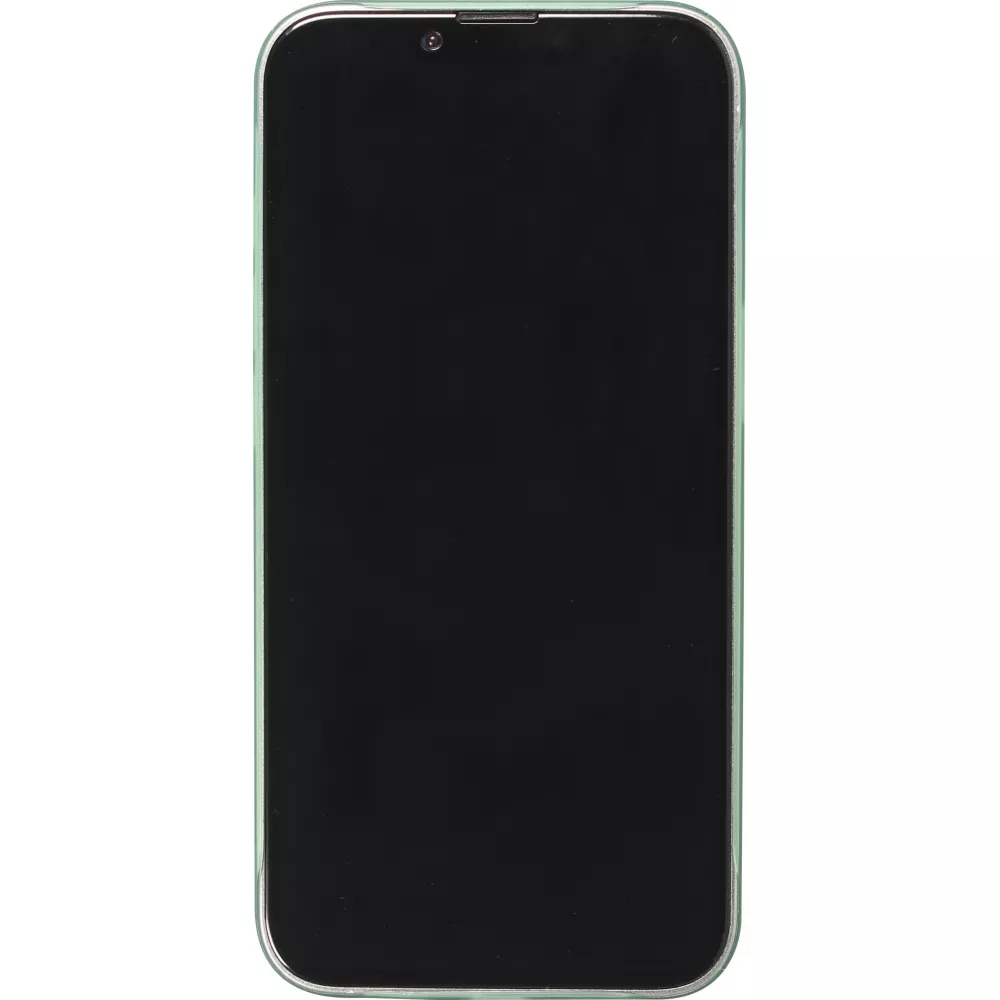 Coque iPhone 15 - plastique ultra fin semi-transparent mat - Vert