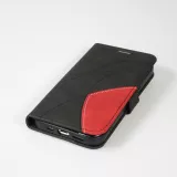 Coque iPhone 15 - Flip classical elegant fine lines - Noir