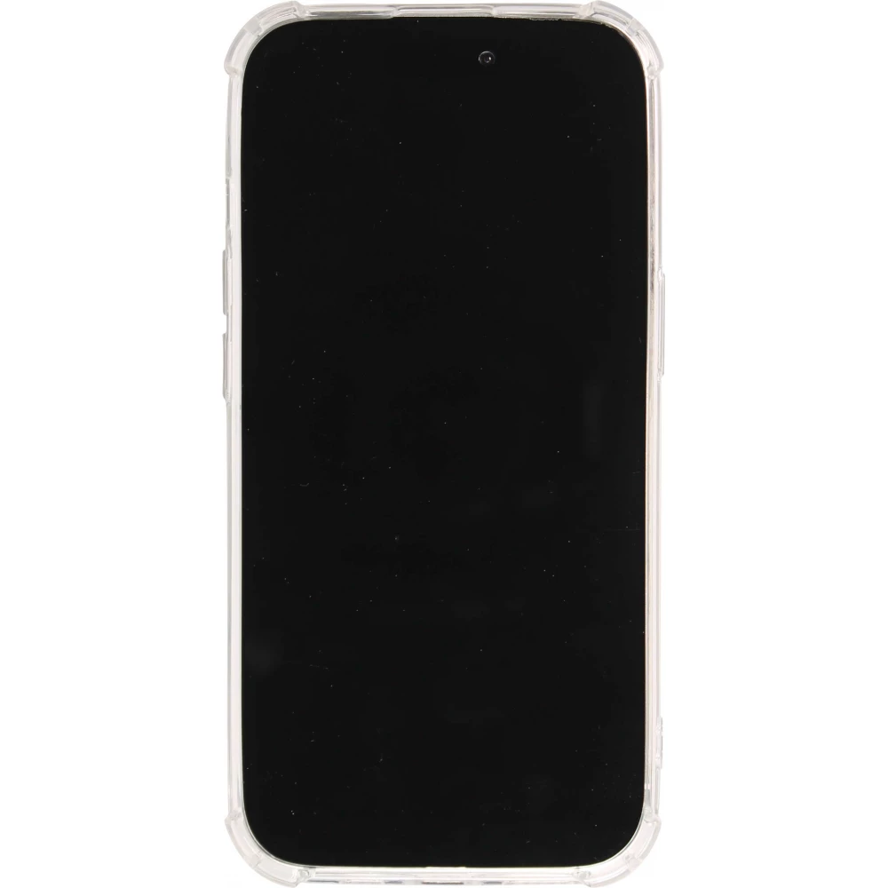 Coque iPhone 14 - Gel bumper chat miroir - Transparent