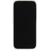 Coque iPhone 14 - Gel bumper chat miroir - Transparent