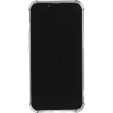 iPhone 13 Case Hülle - Gummi Silikon bumper super flexibel mit Kartenhalter transparent - Grau