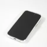 iPhone 14 Case Hülle - Straffes Gummi Silikon mit verstärkten Ecken blühende Kirschblüte - Transparent