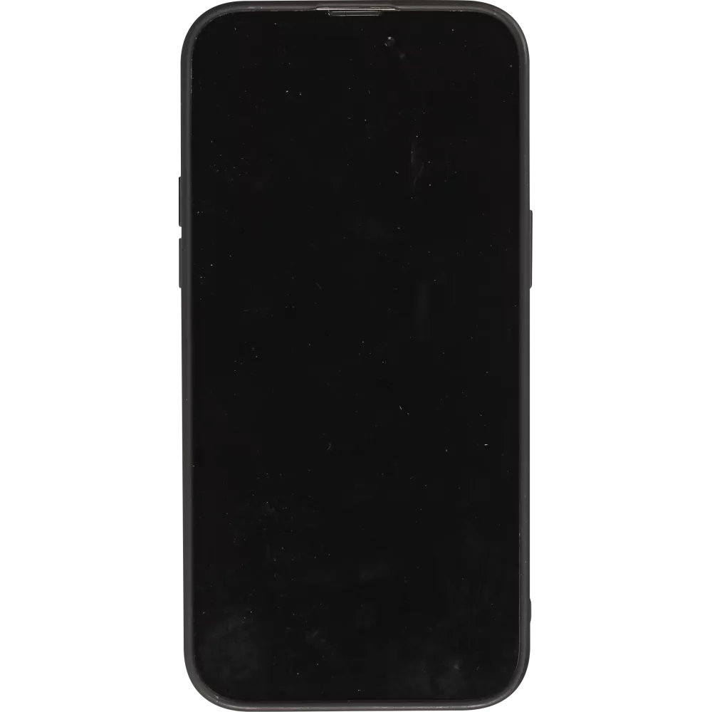 iPhone 14 Case Hülle - Weiches Silikongel mit Kameraschutz - Zwei Schlangen - Schwarz