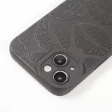 iPhone 14 Case Hülle - Weiches Silikongel mit Kameraschutz - Many kisses - Schwarz
