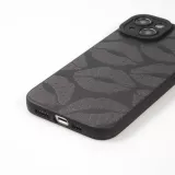 iPhone 14 Case Hülle - Weiches Silikongel mit Kameraschutz - Many kisses - Schwarz