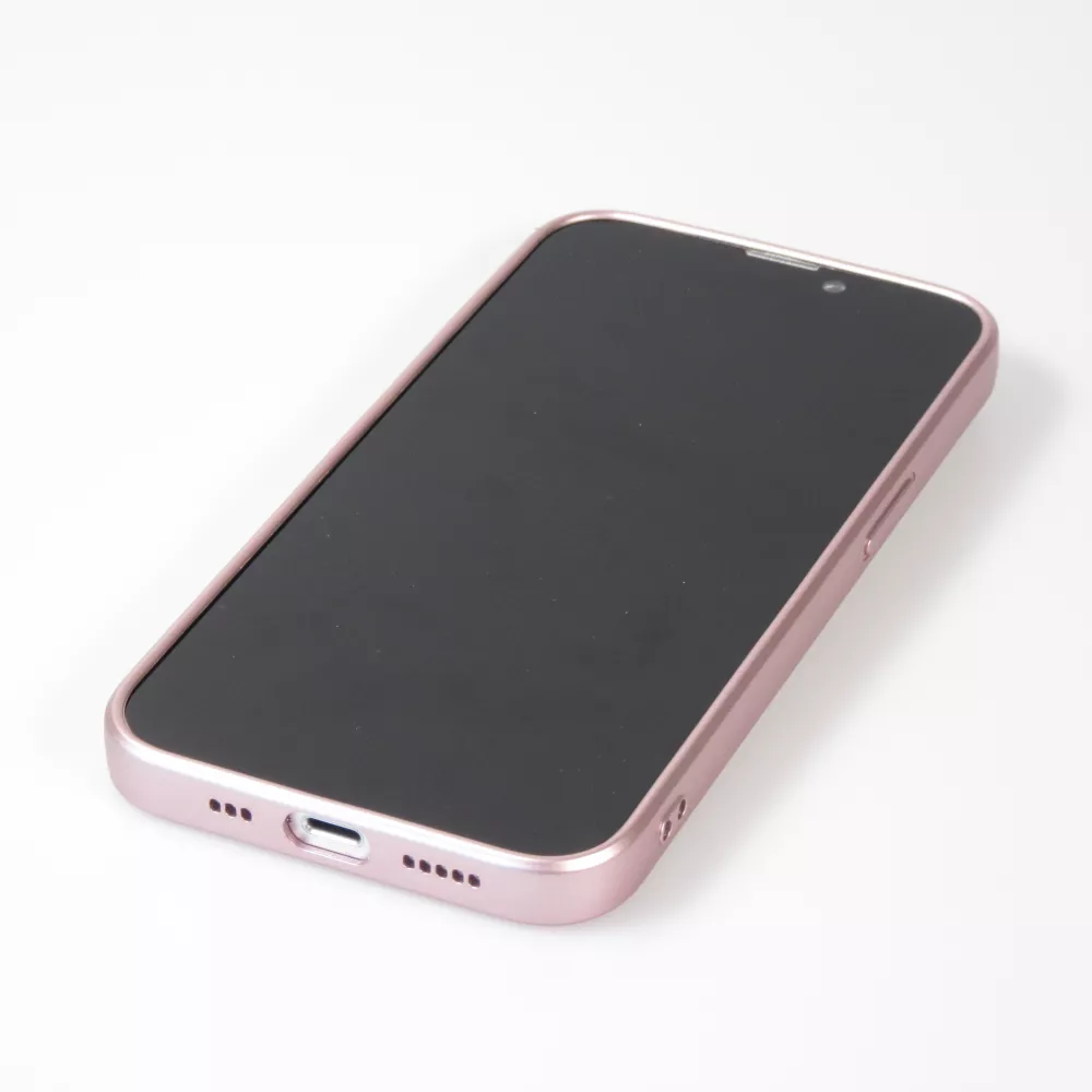 Coque iPhone 15 Plus - Gel souple avec vitre de protection caméra MagSafe - Rose