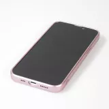 Coque iPhone 15 Plus - Gel souple avec vitre de protection caméra MagSafe - Rose