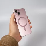 Coque iPhone 15 Plus - Gel souple avec vitre de protection caméra MagSafe - Rose