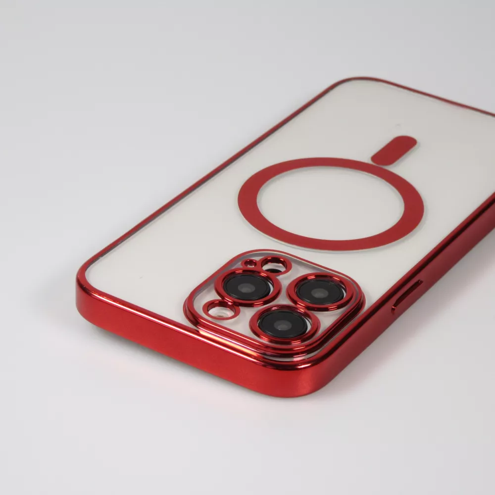 Coque Samsung Galaxy S24 Ultra - Electroplate avec MagSafe - Rouge
