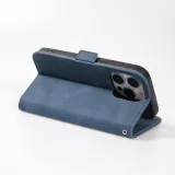 iPhone 14 Pro Max Case Hülle - Flip Geometrisch - Blau komplett