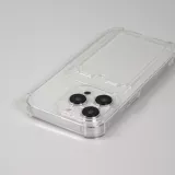 Coque iPhone 14 Pro - Gel silicone bumper super flexible avec porte-carte transparent