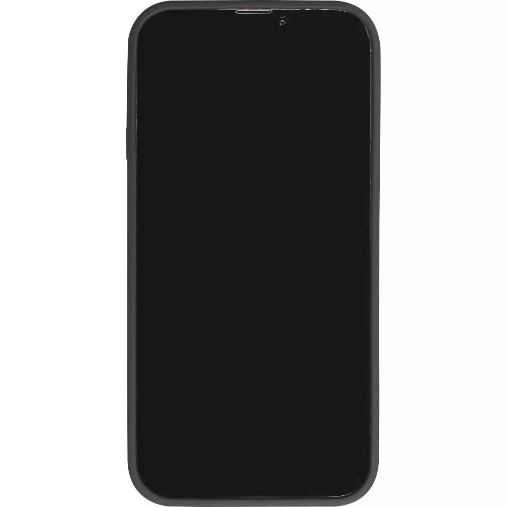 Coque iPhone 14 Pro - Jelly cover glass semi-transparente MagSafe - Black
