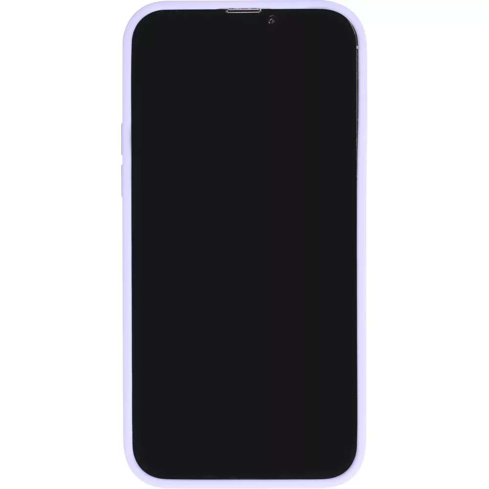 iPhone 14 Pro Max Case Hülle - Jelly cover glass semi-durchsichtig MagSafe - Light purple