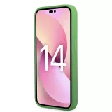 iPhone 14 Pro Max Case Hülle - Lacoste Petit Piqué Effekt mit MagSafe und gesticktem Logo-Patch - Grün