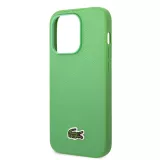 iPhone 14 Pro Max Case Hülle - Lacoste Petit Piqué Effekt mit MagSafe und gesticktem Logo-Patch - Grün