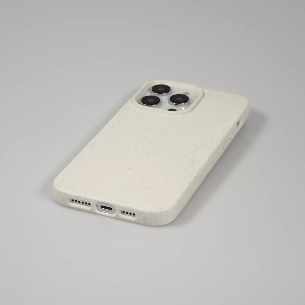iPhone 16 Pro Case Hülle - Bio Eco-Friendly biologisch Kompostierbar ökologisch - Weiss