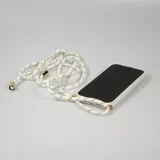 Samsung Galaxy S24 Case Hülle - Bio Eco-Friendly Vegan mit Handykette Necklace - Weiss