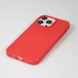 Coque iPhone 14 Pro Max - Bioka biodégradable et compostable Eco-Friendly - Esprit de la tortue - Rouge