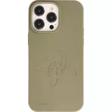 iPhone 14 Pro Max Case Hülle - Bioka Biologisch Abbaubar Eco-Friendly Kompostierbar - Seele der Schildkröte - Dunkelgrün