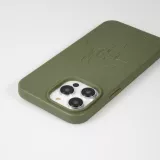 iPhone 14 Pro Max Case Hülle - Bioka Biologisch Abbaubar Eco-Friendly Kompostierbar - Seele der Schildkröte - Dunkelgrün