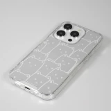 Coque iPhone 15 Pro - Gel bumper chat miroir - Transparent