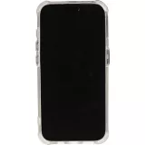 iPhone 14 Pro Case Hülle - Straffes Gummi Silikon mit verstärkten Ecken blühende Kirschblüte - Transparent