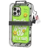 Coque iPhone 14 Pro Max - Youngkit Happy Mood Glossy Case Stay Cozy - Bleu