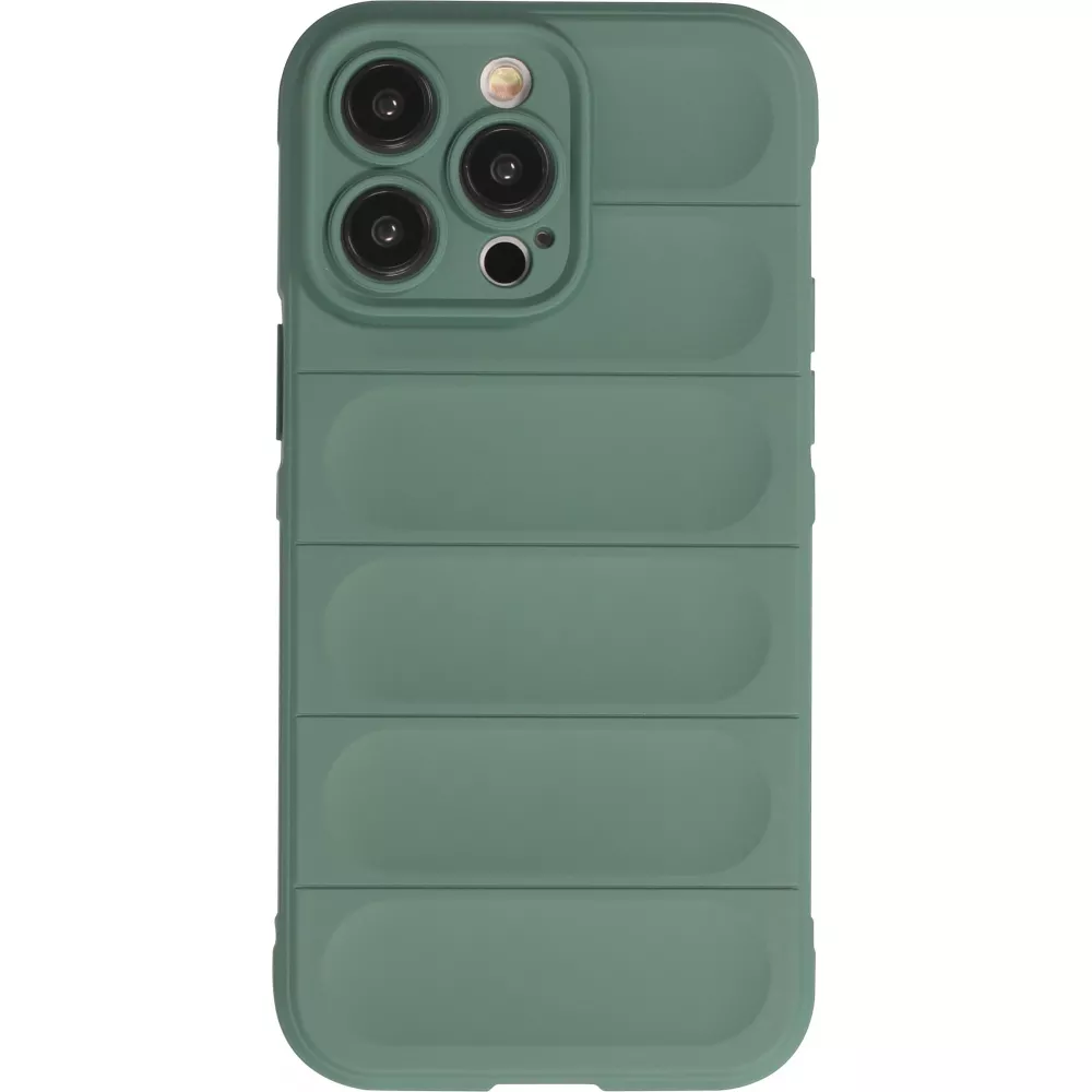 Coque iPhone 14 Pro - Silicone renforcé avec double couche de protection - Vert