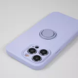 iPhone 14 Pro Max Case Hülle - Soft Touch mit Ring - Hellviolett