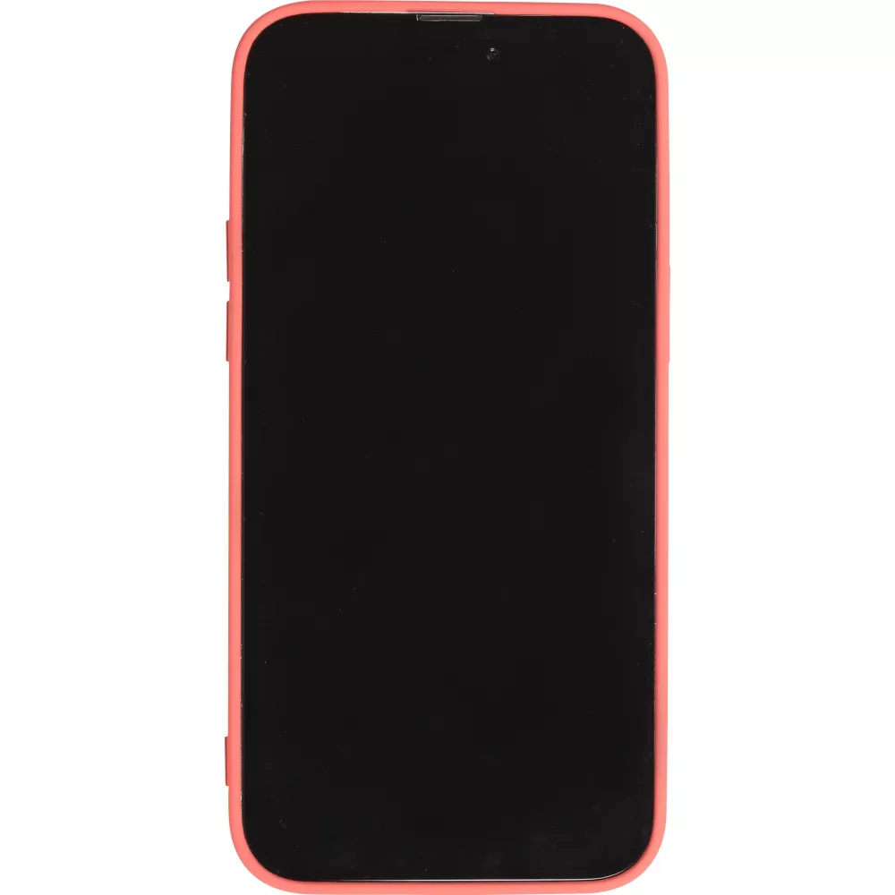 Coque iPhone 14 Pro - Soft Touch avec anneau - Grenade