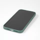 iPhone 14 Pro Max Case Hülle - Soft Touch mit Ring - Dunkelgrün