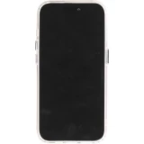 Coque iPhone 15 Pro Max - Silicone transparent Many Hearts avec effet miroir