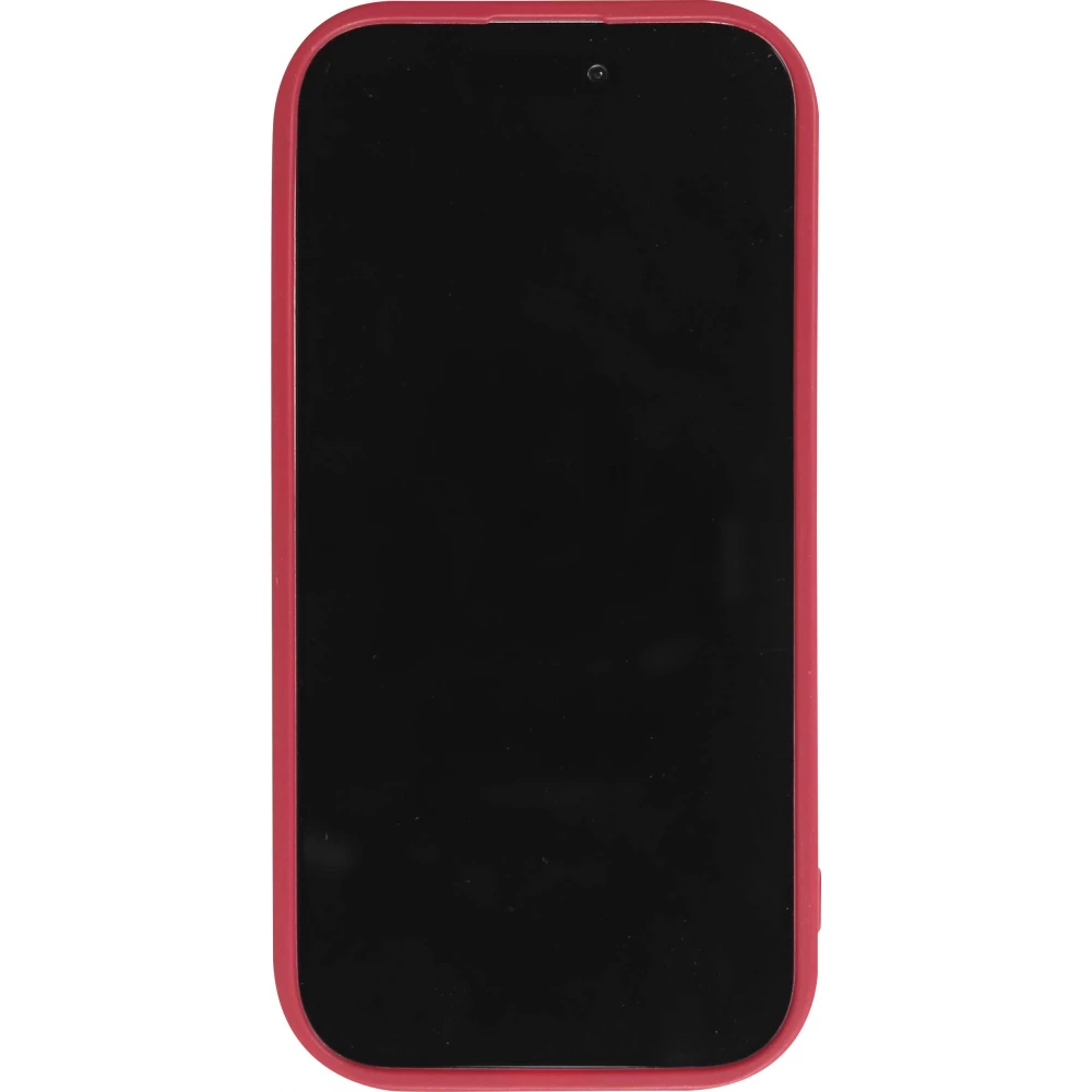 iPhone 15 Pro Max Case Hülle - Gel Silikon super flexibel mit 360 Grad Dämpfer - Rot