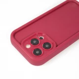 iPhone 15 Pro Max Case Hülle - Gel Silikon super flexibel mit 360 Grad Dämpfer - Rot
