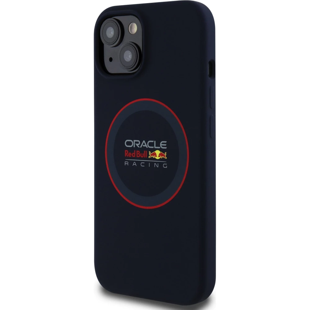 iPhone 14 Case H&uuml;lle - Red Bull Racing MagSafe Silikonh&uuml;lle mit rotem Ring - Marineblau