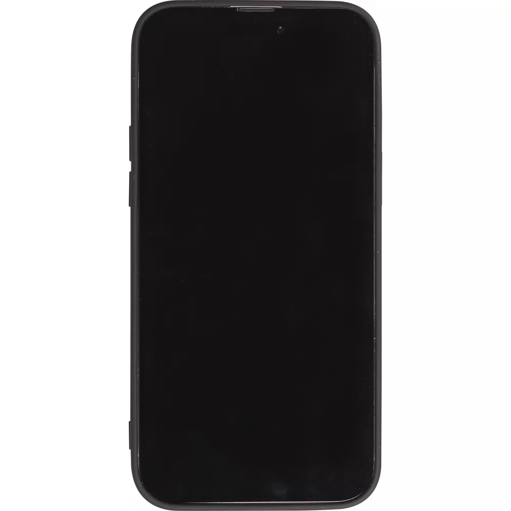 Coque iPhone 14 - Soft Touch avec anneau - Noir