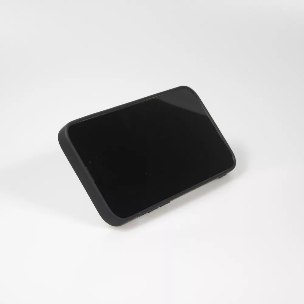 Coque iPhone 14 - Soft Touch avec anneau - Noir