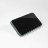 Coque iPhone 14 - Soft Touch avec anneau - Vert foncé