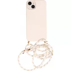 Samsung Galaxy S24 Case Hülle - Bio Eco-Friendly Vegan mit Handykette Necklace - Weiss