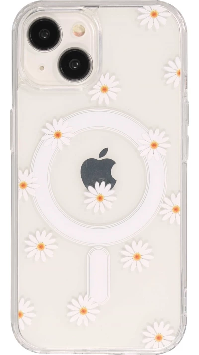 Coque iPhone 14 - Gel silicone MagSafe - Spring Vibes Flowers Nr. - 1