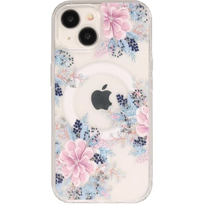iPhone 15 Case H&uuml;lle - Gel Silikon MagSafe - Spring Vibes Flowers Nr. - 6