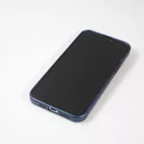 Coque iPhone 15 Plus - Gel souple avec vitre de protection caméra MagSafe - Bleu foncé