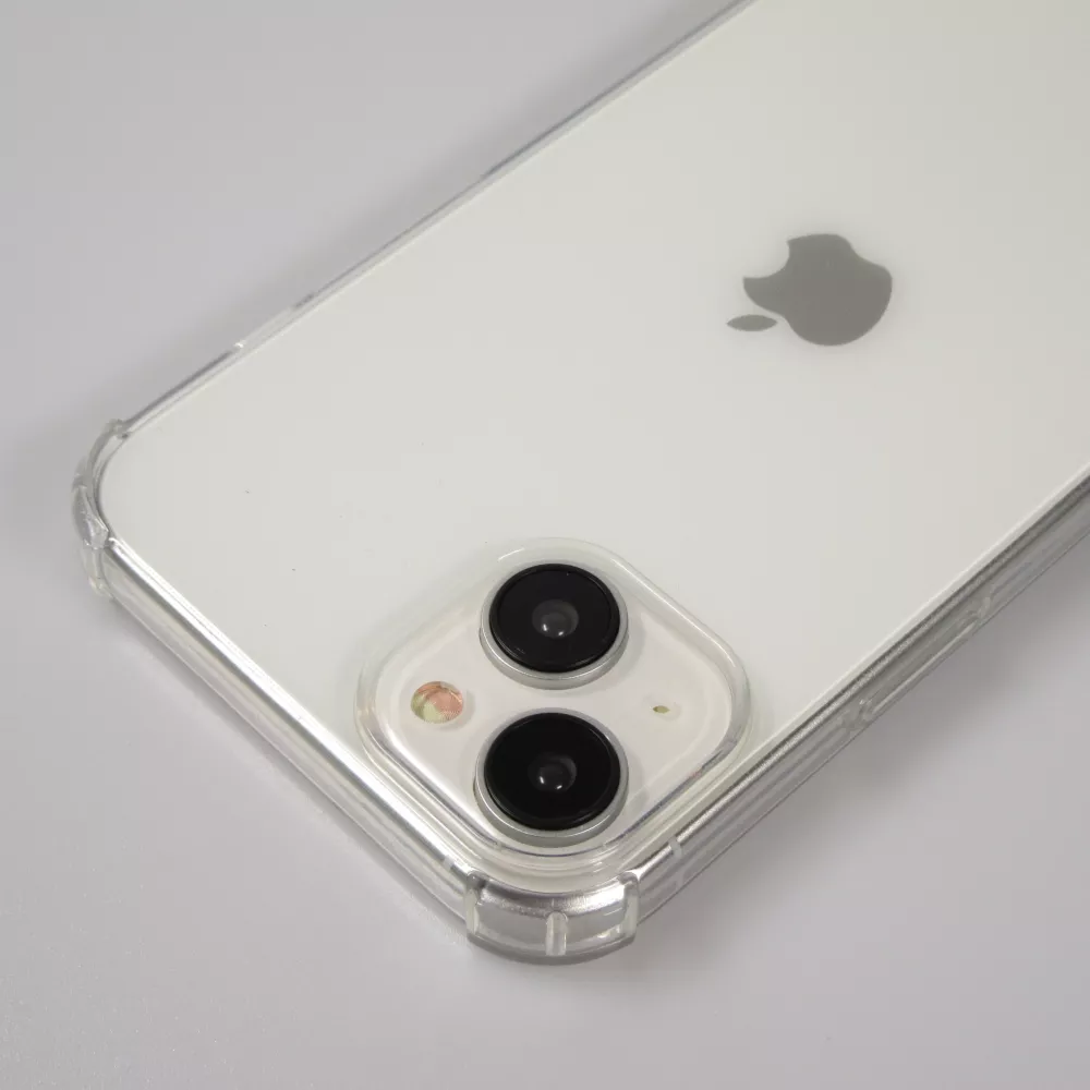 iPhone 16e Case Hülle - Gummi transparent bumper mit Seil - Grün / gold